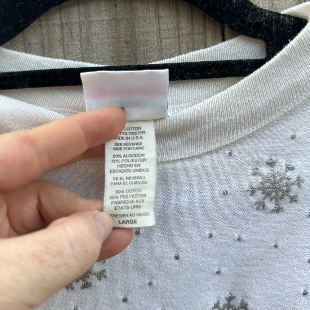 Vintage Christmas Sweatshirt Size Large